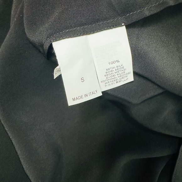 Brunello Cucinelli Draped Silk Mock Neck Blouse - Picture 11 of 12